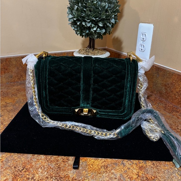 Rebecca Minkoff Emerald Velvet Bag, NWT - Picture 2 of 5